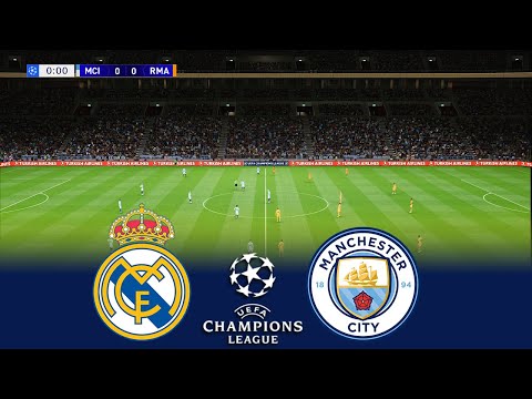 MANCHESTER CITY vs REAL MADRID | UEFA Champions League 24/25 | Full Match All Goals | PES Gameplay