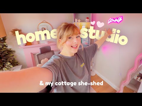 DOWNSIZING DIARIES ep.5 ✨ Home Office Tour & my sneak peak at the new cottage she-shed plans!