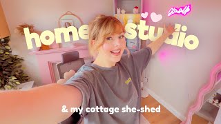 DOWNSIZING DIARIES ep.5 ✨ Home Office Tour & my sneak peak at the new cottage she-shed plans!