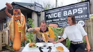 I had a FOOT LONG HOTDOG at NICE BAPS the BEST in CORNWALL???