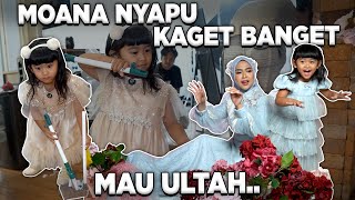 SEMUA HEBOH MOANA NYAPU DI TEMPAT KERJA! Wkwkwk