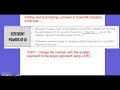 Adding and Subtracting Numbers in Scientific Notation