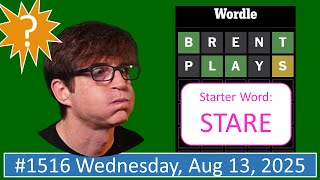 #NYTimes #Wordle 1,516 Wednesday 2025-08-13