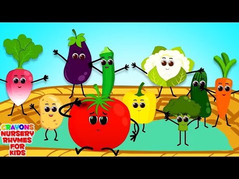 Ten Little Vegetables, Healthy Eating and Numbers Song for Children