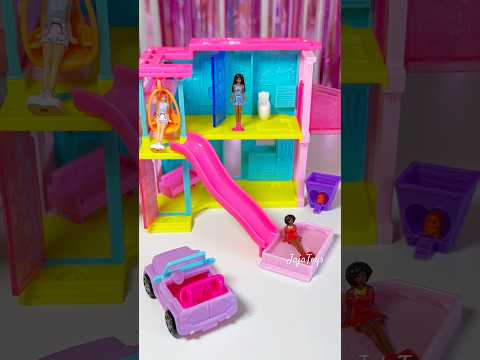 ASMR Mini BarbieLand Dream House 💕 #asmr #barbie #reveal #art #funny #mini #pop #relaxing #surprise