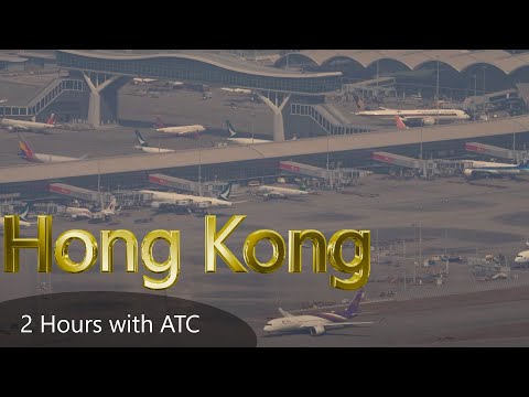 Hong Kong Airport Best Spotting Singapore Airlines A380 United 777 with Pilot ATC