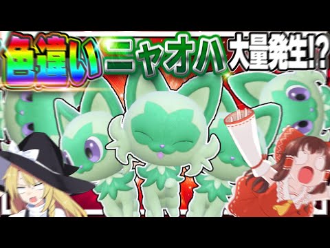 色違いニャオハ大量発生！？？何体捕まえられるのか！！【ポケモンGO】【ゆっくり実況】