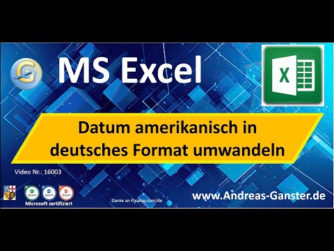 Mit Zahlenwert Text-Datum amerikanisch, in deutsch wandeln | Excel Tipp 13027 | deutsch | Ganster