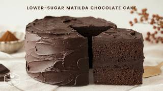 밀가루 없이 만든 저당 마틸다 초콜릿 케이크 | 진하고 꾸덕한 초코 케이크 | Lower-Sugar Matilda Chocolate Cake Recipe | Flourless