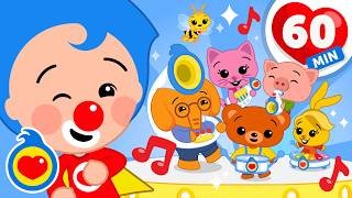 ¡Queremos Más Plim Plim! 🎶🌈 Más Canciones Infantiles Para Jugar (60 Min) | Plim Plim