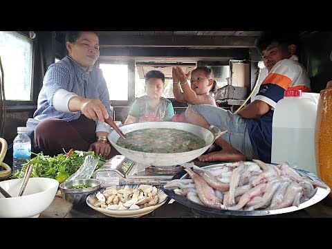 Đặc Sản Lẩu Cháo Cá Khoai trên Sông Quê | Ngư Dân Miền Tây #192