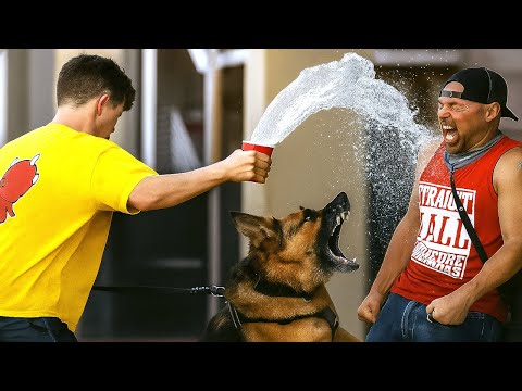 Throwing Water in Peoples Faces Prank