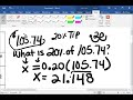 Calculating Tips and Total Cost