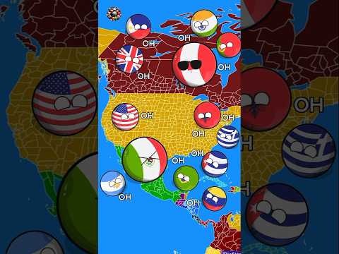 Canada🇨🇦 vs Mexico🇲🇽 Roast battle🔥🔥 Pt1 #countryballs #geography #viralshorts