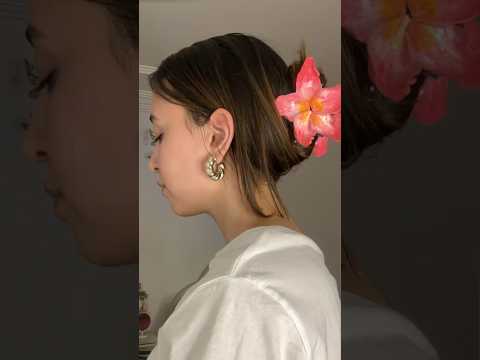 عملت أكتر مشبك شعر تريندى دلوقتى من معالق بلاستيك 🌺 #diy