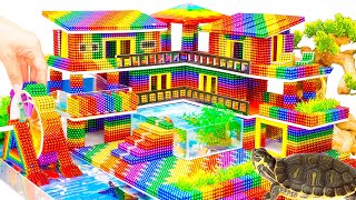 Instructions Building Villa with Infinity Pool and WaterMill Using Magnetic Balls