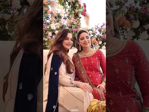 منال کا صبور کیلئے پیار | Saboor Aly Godh Bharai | Minal Khan | Hanky Panky