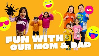 Funny prank with our parents 👶🏻🤣👧🏻❤️