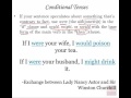 Conditional Statements and Subjunctive Mood