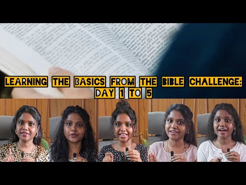 Learning the Basics from the Bible✝️challenge:Day 1 to 5|Growing closer to God🧎‍♀️#jesus #love#faith