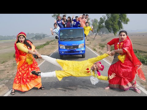 3 Girls Action Comedy Funny Video😂New Year Top Comedy Video Amazing Funny Video 2025 Episode 305 By