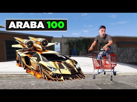 FRANKLIN DÜNYANIN EN HIZLI UÇAK ARABASI - GTA 5 MODS