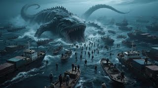 Sea monsters suddenly emerged from the deep sea, devouring cargo ships and humans!【深海大鱼】