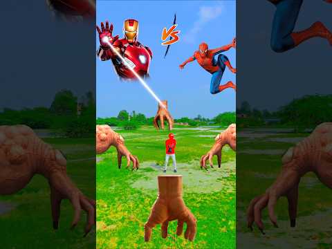 Iron man vs tv serial spider man 😱 #ironman #spiderman #funny #shorts