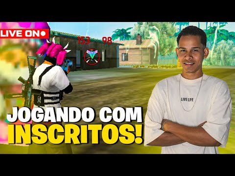 FREE FIRE AO VIVO🔴JOGANDO COM INSCRITOS!🔴 FT. GOD MEGA