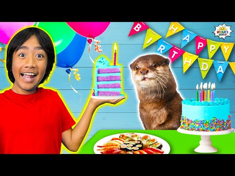 Ryan Helps Atty the Otter Celebrate his Birthday!!