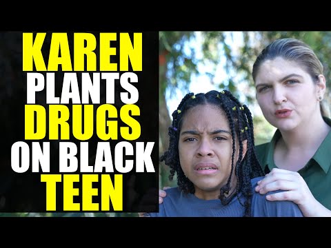 Angry Karen PLANTS DRUGS on 12 YEAR OLD Black Teen