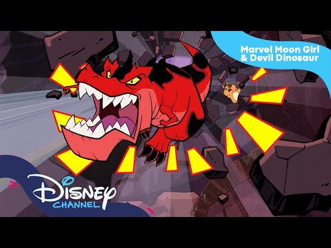 Devil räddar Moon Girl | MARVEL Moon Girl and Devil Dinosaur | Disney Channel Sverige