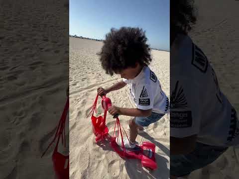 Dad Gets Mad At Son For Riding Scooter In The Sand #shorts
