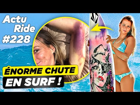 Du skate à Roland Garros ! Il surf une vague mutante en bodyboard ! Grosse chute de Maud Le Car !