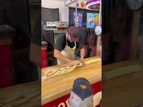 Making a large cinnamon roll ๐๐ฒ ๐ฅ: Instagram / chrisbandhayleetravel