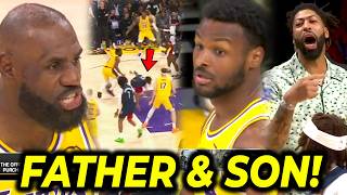 May pinaluhod si Bronny, pinagalitan pa ni LeBron! | Kulitan ni AD at LBJ!