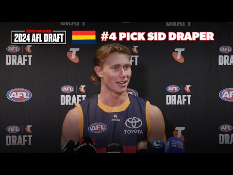 Sid Draper - Adelaide's #4 Pick | AFL Draft Night 2024