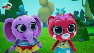 SING DANCE SING | FLOWER SONG | PURPLE, RED, GREEN AND BLUE |  LEARN AND FUN WITH CUTE CUBBIES