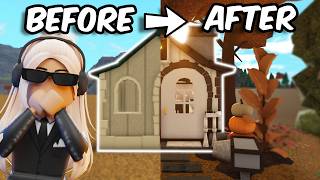 Turning a DOLLHOUSE into a REGULAR HOUSE in BLOXBURG