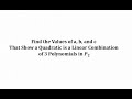 Understanding Linear Combinations and Augmented Matrices