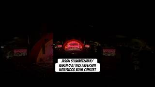 Jason Schwartzman/Karen O Tribute Rushmore at Wes Anderson Hollywood Bowl Concert #wesanderson