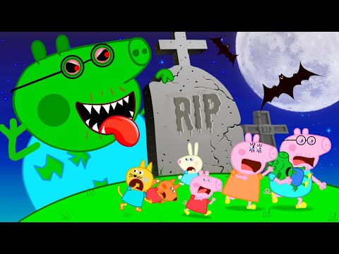 Zombie Trouble! Peppa Pig to the Rescue! 🧟 | Peppa Pig Funny Animation