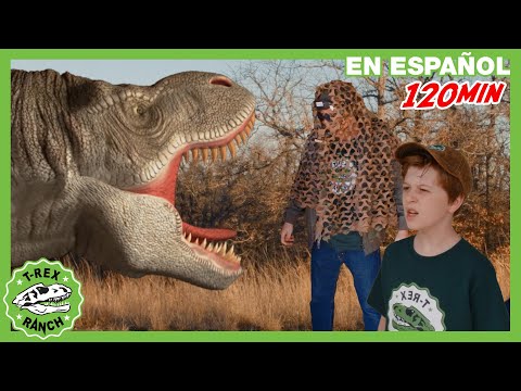 ¡El T-Rex Gigante Aparece en el Rancho! 🌟 | 🦖 T-Rex Rancho | Moonbug Kids - Parque en Vivo!