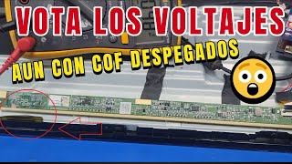 TCON INCORPORADA VOTA LOS VOLTAJES, 🔥 COF DESPEGADOS, Y códigos EIA-96 SMD, Reparación Paso a Paso