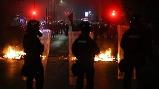 YouTube video thumbnail: Kosovo Police Use Tear Gas on Protesters Demanding Curbs on War Crimes Court