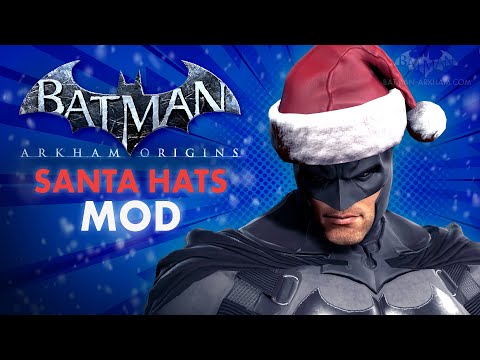 Batman: Arkham Origins but everyone wears a Santa Hat