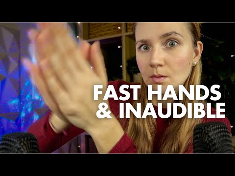 ASMR Fast Hand Sounds 🙏 with Whispering & Inaudible