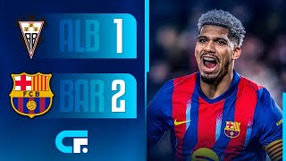 BARCELONA le GANÓ 2-1 a ALBACETE y PASÓ a la SEMIFINAL de la COPA DEL REY