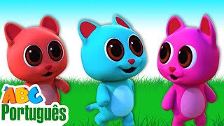 Três Gatinhos | Rimas Para Crianças | Músicas Infantis | Aqui Bebês Cantam