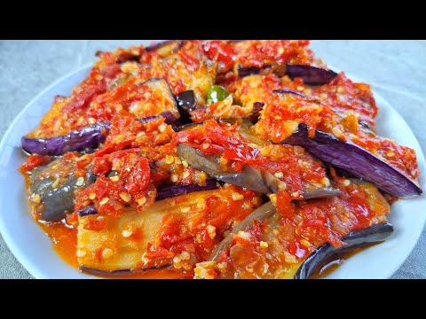 RESEP TERONG BALADO PEDAS MANIS || BALADO TERONG UNGU